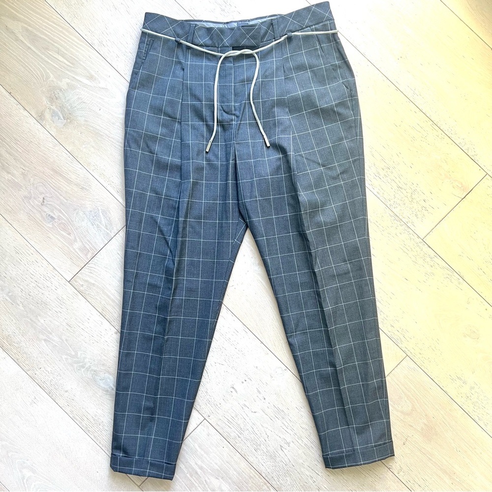 Eleventy Wool Pleated Trousers